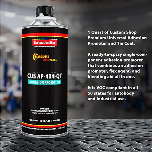 Custom Shop Premium Universal Adhesion Promoter and Tie Coat, 1 Quart - size: 32 Fl Oz (Pack of 1)