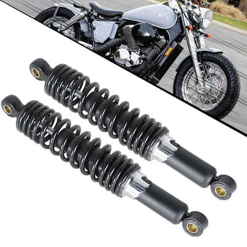 GXYWADY 1 Pair 12.5 320mm Motorcycle Rear Shock Absorbers - color: Black