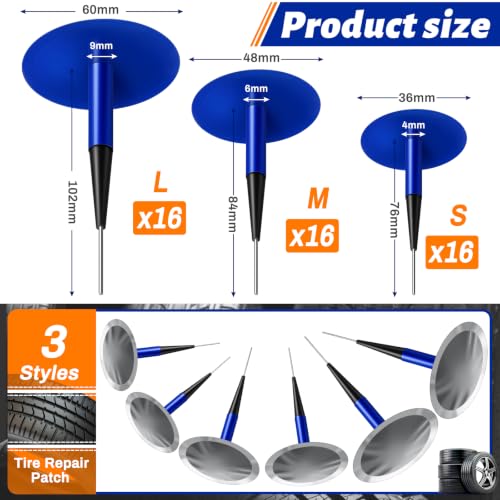 Frienda Tire Plug - size: 0.16" X 1.42", 0.24" X 1.89" and 0.35" X 2.36"