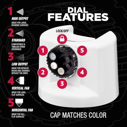 Rust-Oleum 2X Automotive Enamel 5-in-1 Spray Paint, Ultra Matte White - color: Ultra Matte White, size: 12 Ounce (Pack of 6)