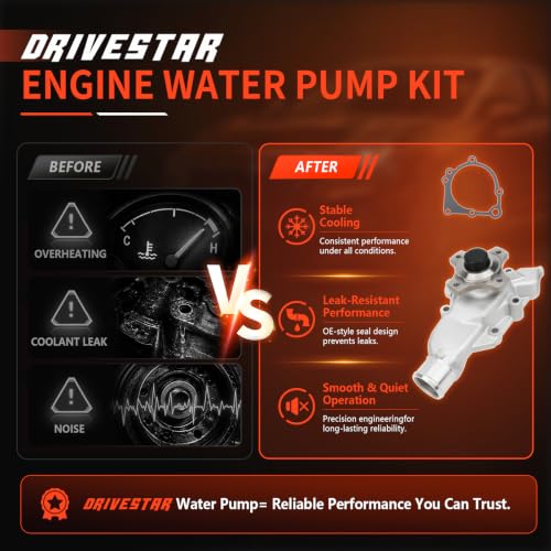 AW7164 Engine Water Pump Kit for Jeep Wrangler Grand Cherokee - size: AW7164