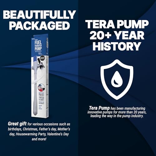 TERA PUMP Automatic Battery Operated Fuel Transfer Pump - style: Auto Stop Pump (AA)