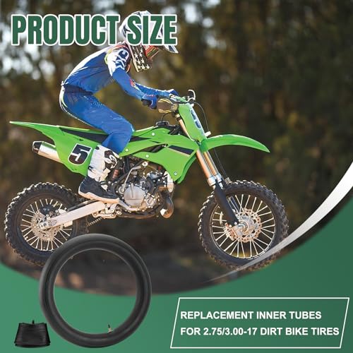 3.00-17 Inner Tube for Dirt Bike Tires 2 Pack