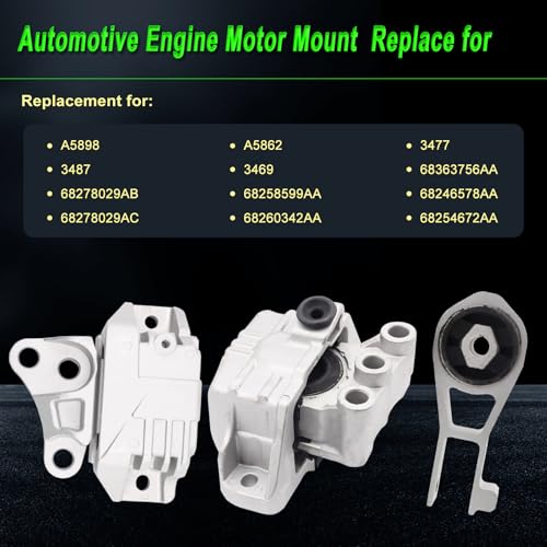 Engine Motor Mount Compatible with 2016-2018 500X 2015-2020 Renegade - size: 2016-2018 500X 2.4L