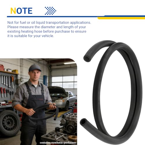 28490 Inner Diameter 1/2 Heater Hose,6' Length Universal Coolant Hose