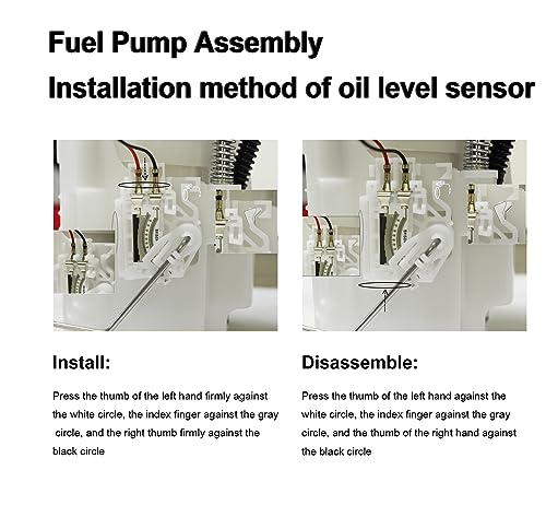 Electric Fuel Pump Module Assembly Compatible with 2004-2010 Dodge Ram 1500 2500 3500 3.7L 4.7L 5.7L Replace E7186M E7182M VANBOL0130 with Short Bed 26 Gal. 34 Gallon Tank O-ring Pickup Truck