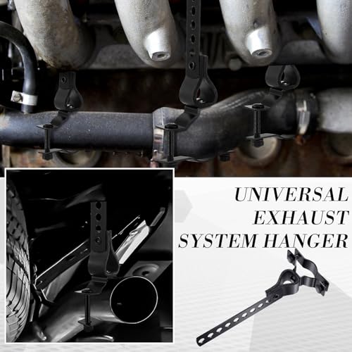 Geetery 1 Pcs Universal Exhaust Hangers Muffler Hanger, Rv Style, Black - color: Black, size: Rv Style