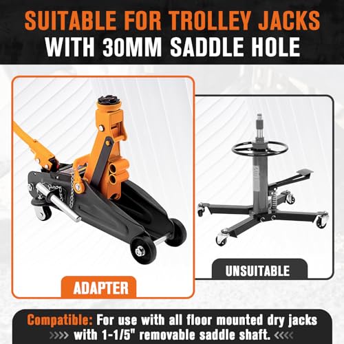 Transmission Jack Adapter for Cars, Trucks, and Other Vehicles, 1/2 Ton Universal Transmission Jack Adapter,1100 lbs/0.5 T Loading Gearbox Removal Adaptor for Hydraulic Floor Jack Conversion Garage