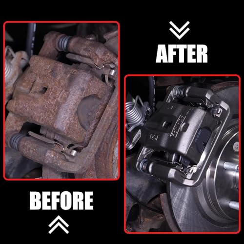 2pcs Rear Brake Caliper with Bracket Replaces 18-B5002 18-B5003 - size: 18-B5002+18-B5003
