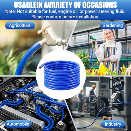 Outus 3/8" Id, 25ft Silicone Heater Hose,Coolant Radiator Hose, Blue, 1 - color: Blue, size: 3/8" ID, 25ft