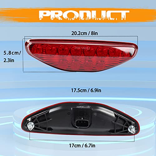 Red LED Tail Light Motorcycle ATV Brake Taillights for 2005-2007 TRX400EX, 2006-2014 TRX450ER, 2004-2009 TRX450R, 2005-2006 TRX300EX, Replacement fit 33700-HP1-601 - color: Red