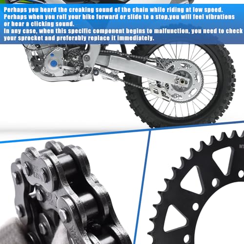 Chain and Sprocket Kit 13T 49T for Yamaha YZ450F 2007-2014 2019-2025