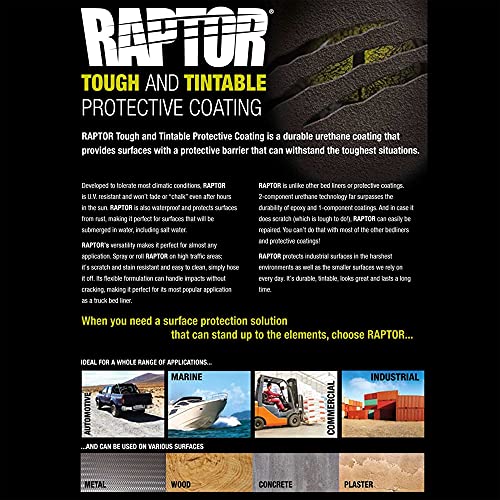 Custom Shop Raptor Tintable Urethane Spray-On Truck Bed Liner, 1 Quart Kit