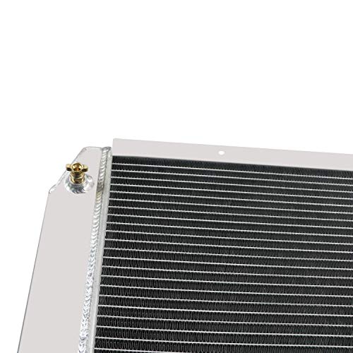 ECMRAD 4 Row Core Universal Aluminum Racing Radiator Double Pass 31" x19" Compatible for Ford Mopar Style