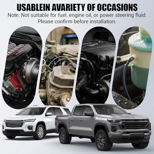 Outus 3/8" 25ft Heater Hose EPDM Coolant Radiator 85 PSI 2-Ply Black - size: 3/8" 25ft