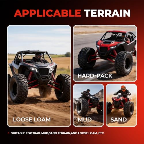 ATV Tires 22x10-10,4-Ply Tubeless Tire,Set of 2 - size: 22x10-10