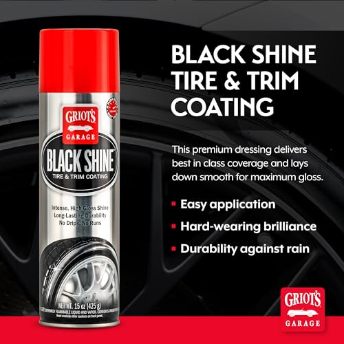 Griot's Garage Black Shine Tire and Trim Coating 15 oz, 6 pk - size: 15 Ounce (Pack of 6)