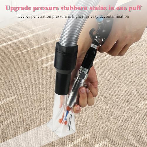 2in1 Car Cleaning Gun Detailing Dry Air Blow Gun & Vacunm Gun for Car - color: Black