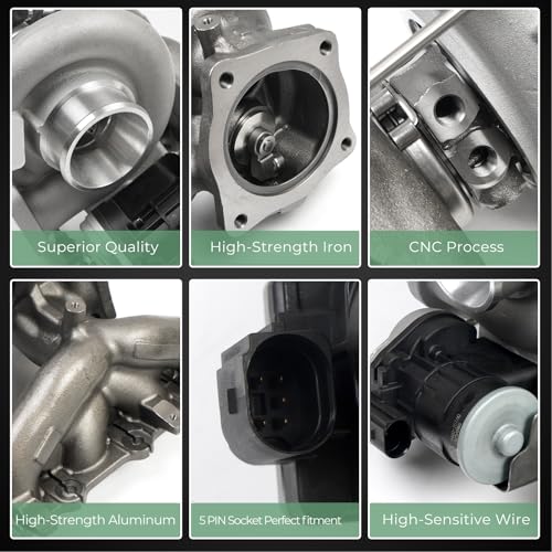 Turbocharger Repair kits Turbo Charger W/Gaskets Compatible with Hyundai Sonata Santa Kia Sorento Optima 2015-2020 2.0T L4 Replace For 282312GTA1, 9012401050, 9012401080, TD04L6-13WDT-7.0T