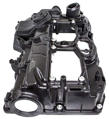 Rein VCE0103 OE Replacement Valve Cover for Select BMW Vehicles with 2.0L 4-Cylinder Engine - with Gasket and Hardware, Multi