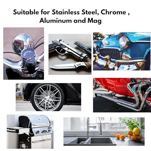 3pk Hard Metal Polishing Compound Kit, 4oz Bars, Stainless, Chrome, Guns - size: 3 Pack, #1|#2|#5