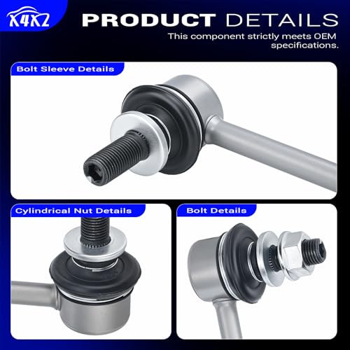 K750043 Zinc-Nickel Alloy Front Stabilizer Sway Bar Links for Toyota Lexus