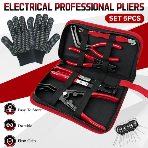 8 PCS Electrical Disconnect Pliers Set for Cars, Trucks & SUVs - size: 8 Pcs