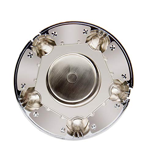 B4B BANG 4 BUCK 4 Packs 7" Center Cap with 5-Lug Steel Wheel Chrome for Ford 1997-2003 F150 F-150 97-02 Expedition - size: 4Pcs