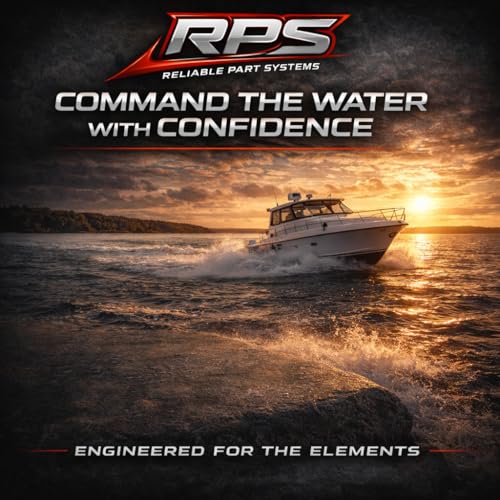 RPS 807757T Serpentine Belt Idler Pulley | Fits MerCruiser GM V6 & V8 4.3L 5.0L 5.7L 350 Mag 6.2L | 3-1/4" OD, 6-Groove Marine Composite Pulley | Replaces Mercury OEM 807757T, Sierra 18-6457