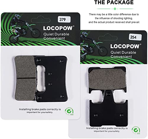 LOCOPOW Front Rear Brake Pads for 2004 2005 2006 Suzuki GSXR 1000 2004 2005 Suzuki GSXR 600 750