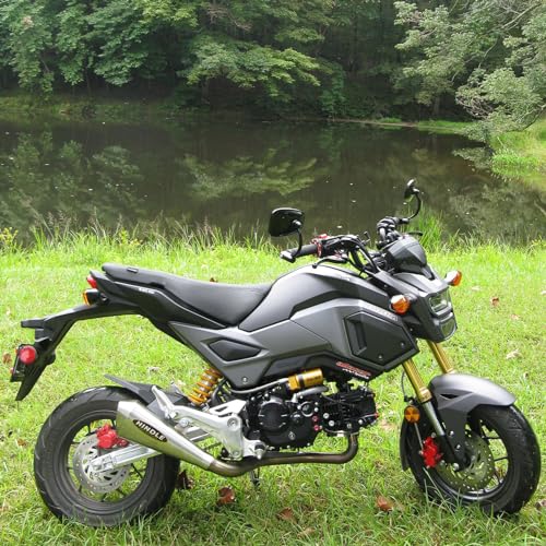 Mokuo Motorcycle Fairing Kits Compatible with Honda Grom MSX 125 2017-2020,Black Color - style: Black