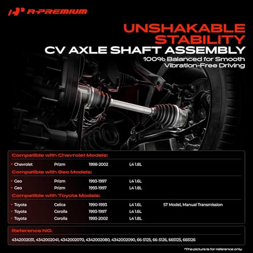 A-Premium Front CV Axle Shaft Assembly - style: Front Driver and Passenger Side