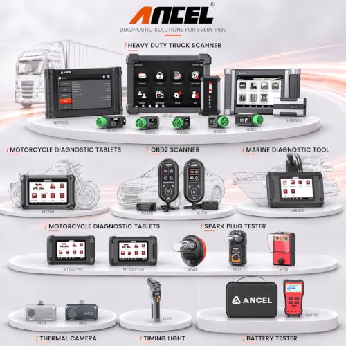 ANCEL BD310 Bluetooth OBD2 Scanner, 2-in-1 Car Diagnostic Scan Tool & Code Reader with App, Battery Test, Trip Analysis, Performance Test, for iPhone & Android, All 1996+ Vehicles