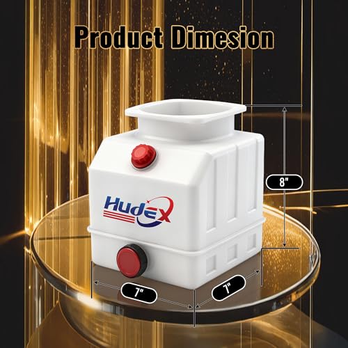 3 Quart Poly Power Unit Reservoir for Hydraulic Systems, Polyethylene Flat Bottom Utility Fluid Tank for Dump Trucks Trailers RVs Boats - size: 3 Quart