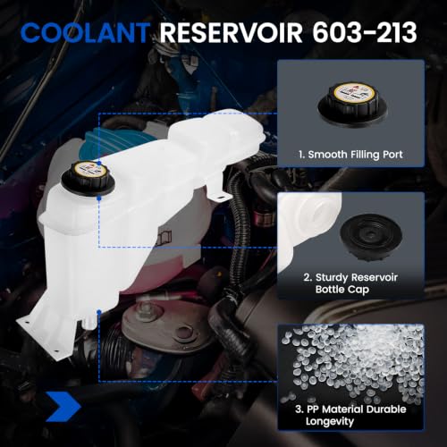 603-213 Coolant Reservoir Tank for Ford Super Duty Excursion 99-05 - size: 2C3Z8A080AA