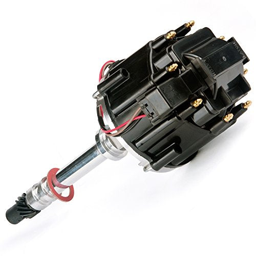 MAS Performance Ignition Distributor w/Cap & Rotor compatible with Chevy/GM SBC 350 BBC 454 HEI 65k coil 7500RPM DD-SBC-HEI-V8 850001R