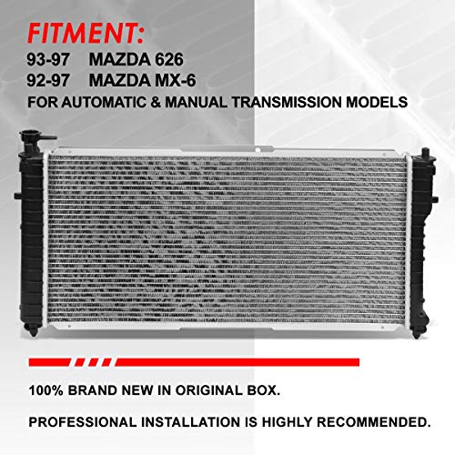 Auto Dynasty 1323 Radiator for 1992-1997 Mazda MX6 626 2.0L 2.2L AT MT - color: 92-97 Mazda MX6/626 2.0L 2.2L AT MT