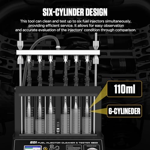 CT500 Fuel Injector Cleaner Tester, 6-Cylinder GDI EFI FSI PIEZO