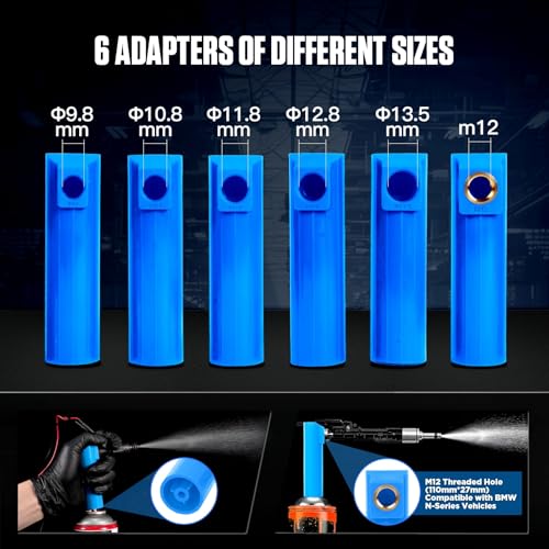 MRCARTOOL Fuel Injector Tester 5V/12V 8 Modes Cleaner Kit for GDI/FSI/EFI