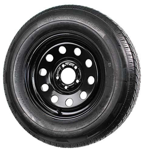 eCustomrim 2-Pack Radial Trailer Tire Rim Assembly ST205/75R15 5 Lug Black