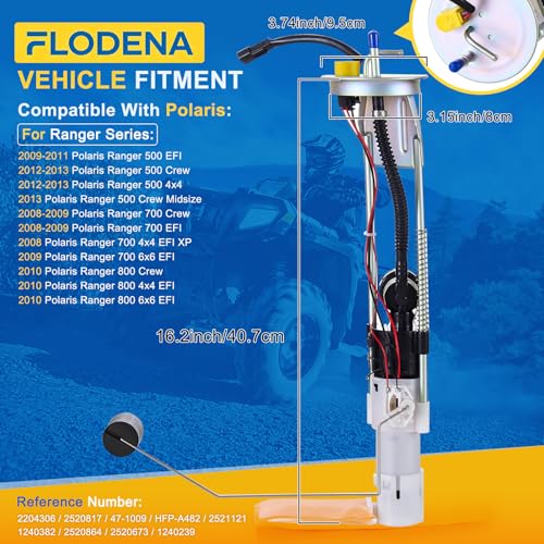 Fuel Pump Assembly Compatible with Polaris Ranger 500 2009-2013