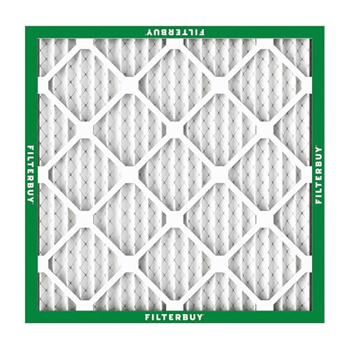 Filterbuy 11.25x11.25x1 Air Filter MERV 8 Dust & Allergy Defense (4-Pack) - size: 11.25x11.25x1