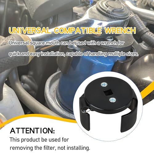 63600 Oil Filter Wrench - 2 1/2" to 3 1/8" Adjustable Range for Car Filters