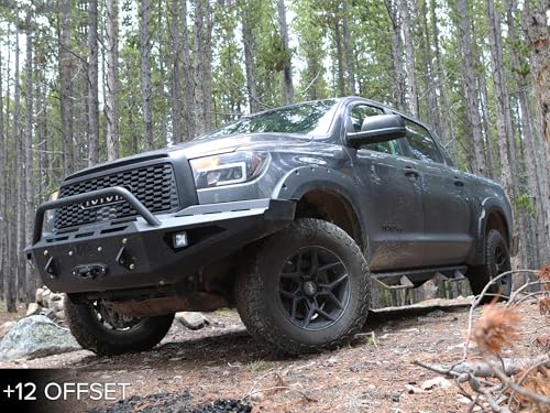 RockTrix RT105 18x9 Off-Road Wheels compatible with Toyota Tundra 2007-2021, Matte Black 5x150 Rims +12mm Offset for 33-35 Inch Tire Clearance, Fits Sequoia, Land Cruiser, And Fits Lexus LX570 - color: Matte Black, size: 18x9 +12mm offset