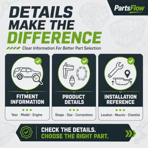 PartsFlow Upgraded Aluminum Engine Valve Cover with Gasket and Cap Compatible with Toyota Tacoma 2014 2015 2016, 2.7L 4-Cylinder Engine Models, Rust-Resistant Metal Replacement Assembly