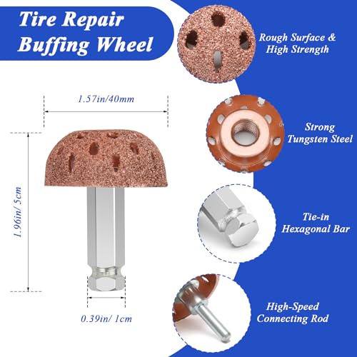 30+3P Tire Patch Kit, Tire Patch Repair Roller Tool for Car