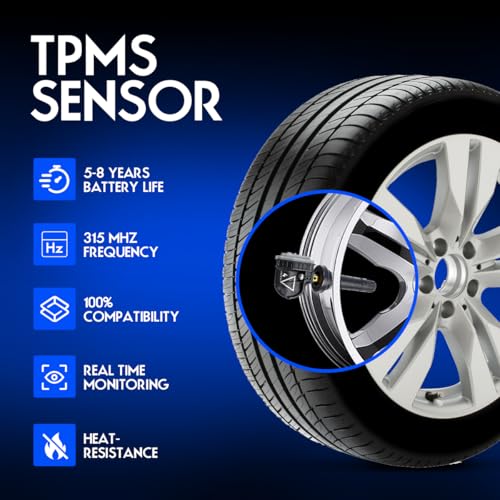 TPMS Tire Pressure Monitor Sensor, Compatible with Chevy Silverado Suburban Tahoe GMC Sierra Pontiac Saab Buick Cadillac Saturn, Replace#13598773 - color: 13598773