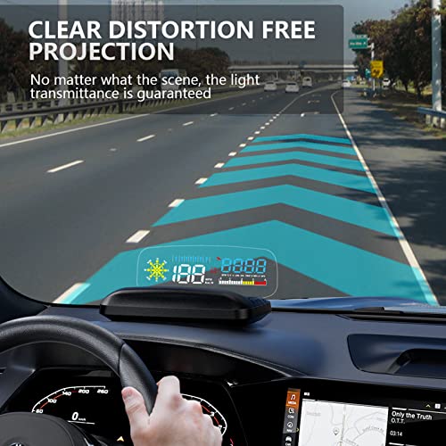 Car HUD OBD2 Gauge,Head up Display for Car,Digital Speedometer for Car