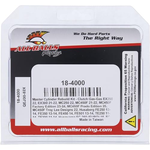 All Balls Racing 18-4000 Master Cylinder Rebuild Kit Compatible with/Replacement For Husaberg FE250 2013-2014