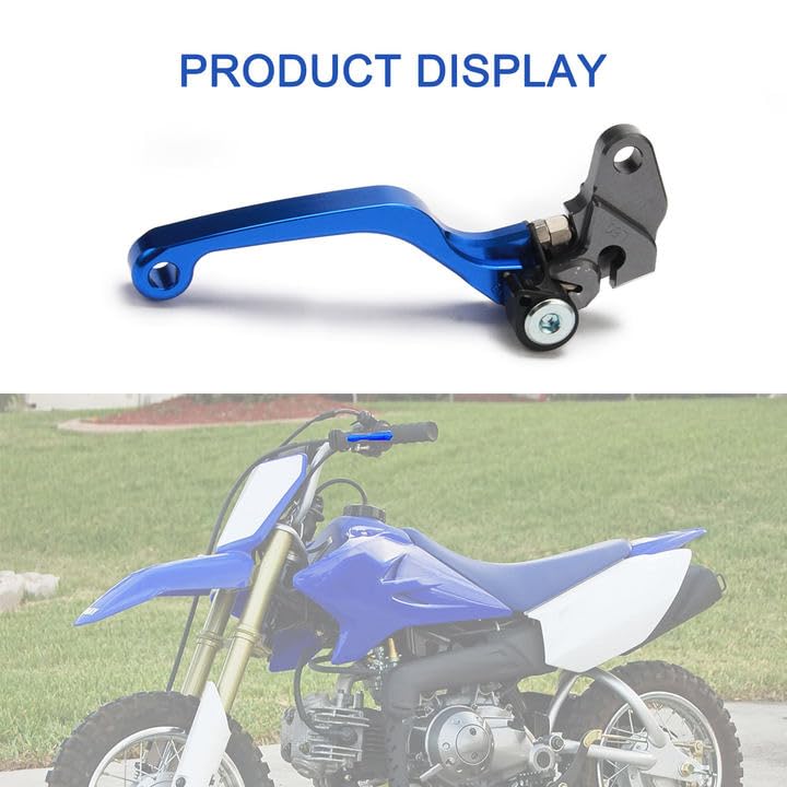 Motorcycle Brake Clutch Lever Pivot Levers Set Adjustable CNC for TW200 91-23 XT250 08-23 WR250R 07-20 WR250X 07-17 TTR 125 TTR125 00-23 Dirt Pit Bike Blue - color: Blue